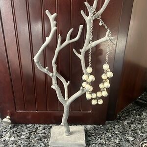 Pearl Stone Statement Necklace